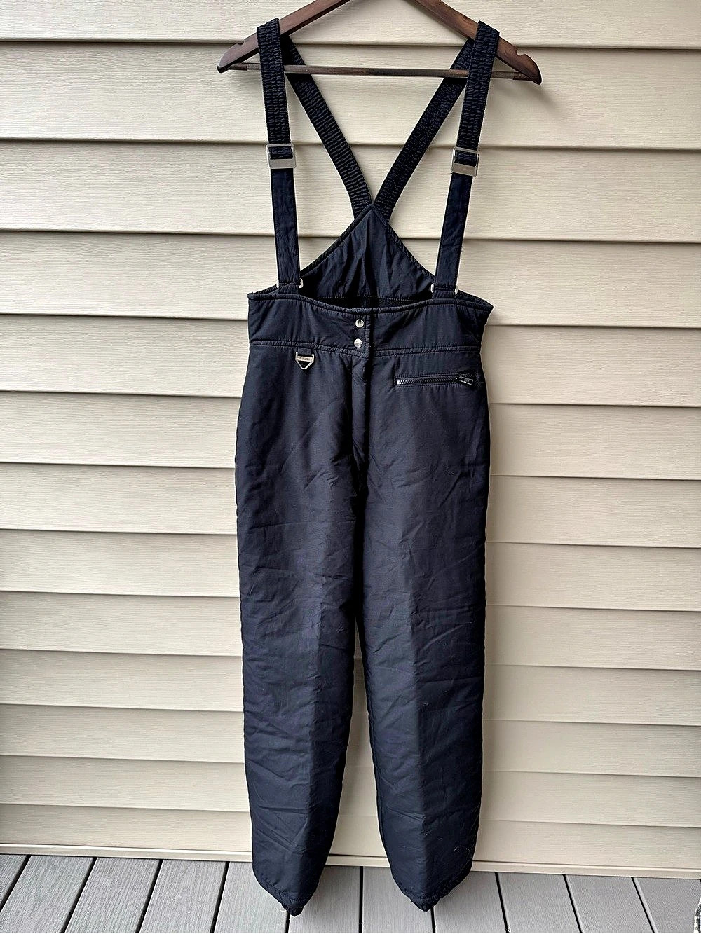 Vintage Tyrolia by Head Ski Bib Snow Pants Women’s 10 Black Insulated